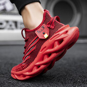 Mustad jooksujalatsid vabaaja tossud valged õues hingavad võrkjalatsid Meeste kerged lööke neelavad spordijalatsid