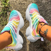 Nove muške tenisice s prozirnim dnom u boji slatkiša Tenisice za trčanje Ženske cipele za planinarenje Jesenske dugine sportske cipele za par na veliko