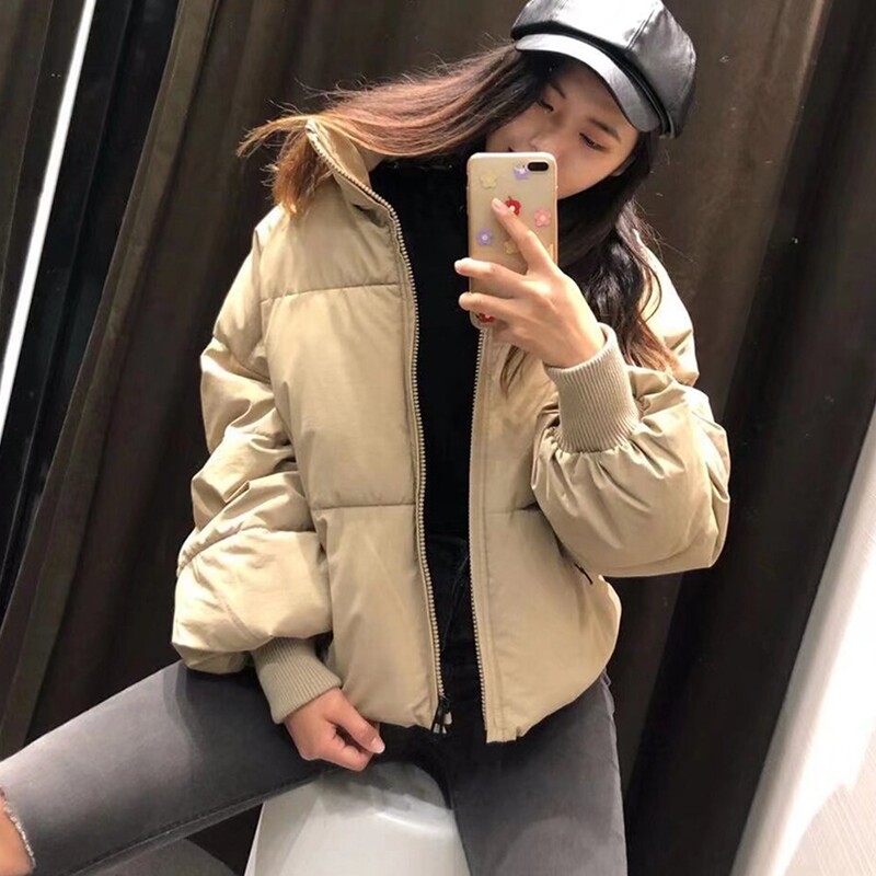 TRAF ZR, zima 2024. Široke ženske parke s dugim rukavima s manžetama, prednjim džepovima, klasični ženski debeli kaputi, gornja odjeća s ovratnikom