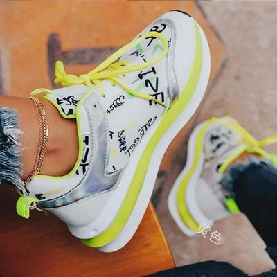 Ženske tenisice s platformom za trčanje Debeli donji dio Proljetne ženske ležerne vulkanizirane cipele Narančasta Ženske cipele veličine 43 Zapatos