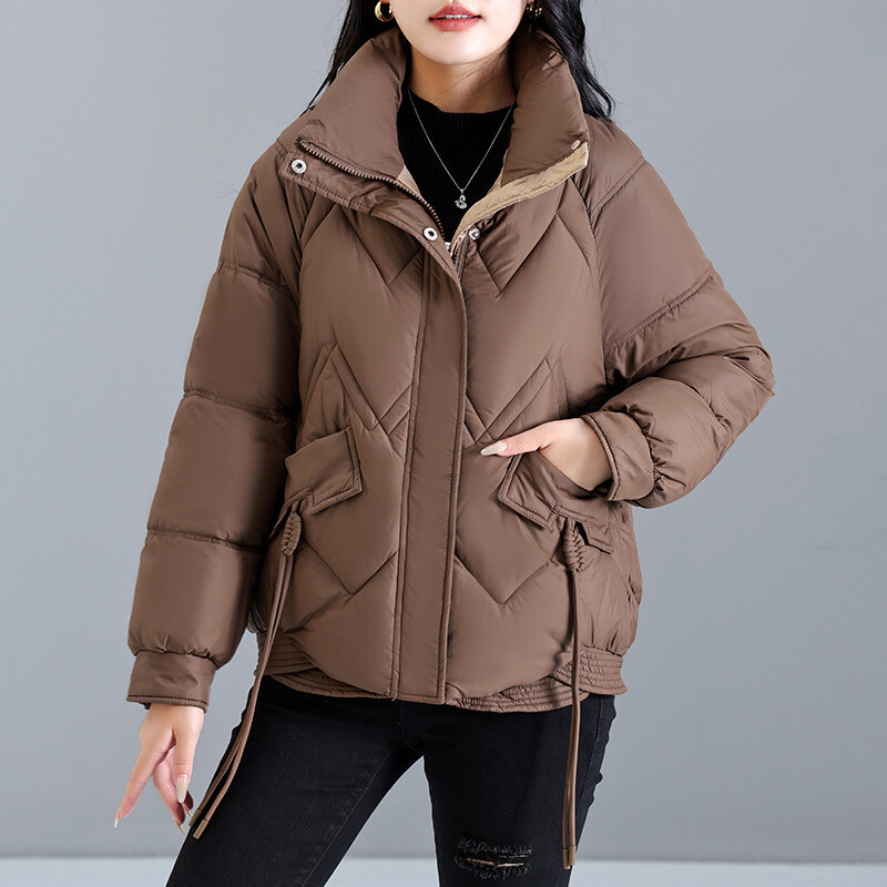 Zimska jakna 2024. Korejske ženske pufer parke Debeli topli pamučno podstavljeni kaput Ženska široka vanjska odjeća Odjeća Kratka jakna Kaput