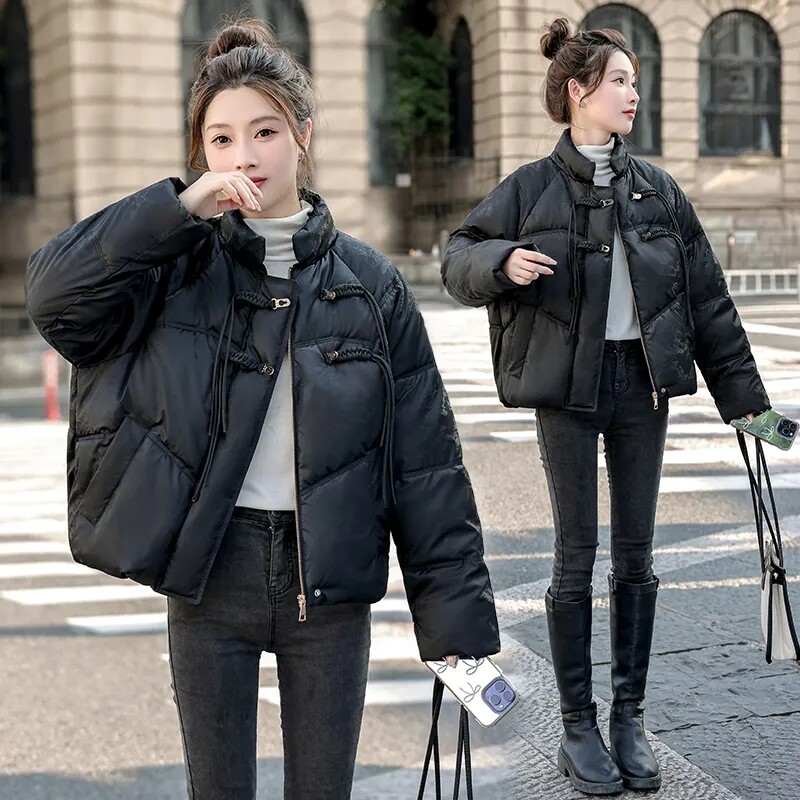 Ženske parke Novo u gornjoj odjeći Ženska odjeća Zimski topli kaput Ženske modne kratke parke širokog kroja Ropa De Mujer 2024.