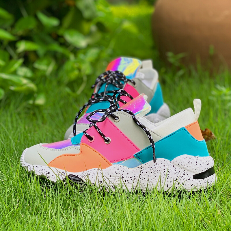 PU cipele za žene Modne tatine tenisice Tenis De Mujer Novopristigle tenisice Ženske Bling Vulcanize Shoes Botas De Mujer Ženske