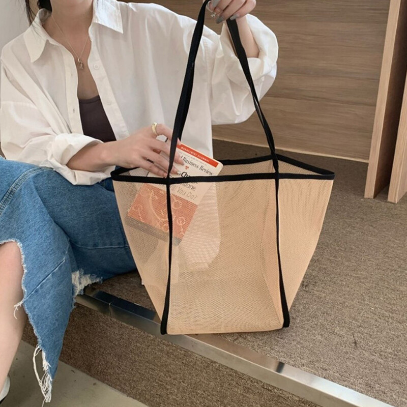 Ljetna šuplja ženska torba za plažu Putna torba uz more Velika torba Tote Tote Ženska putna torba za kupovinu na rame