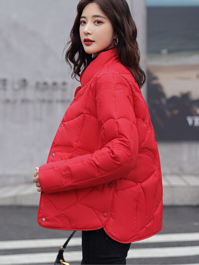 Naiste talvejope, pargid, soe krae tasku, väike puuvillased riided, mantel vaba aja pikkade varrukatega, uued lühikesed moemantlid