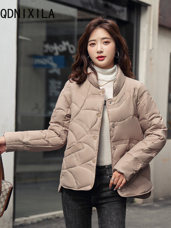 Naiste talvejope, pargid, soe krae tasku, väike puuvillased riided, mantel vaba aja pikkade varrukatega, uued lühikesed moemantlid