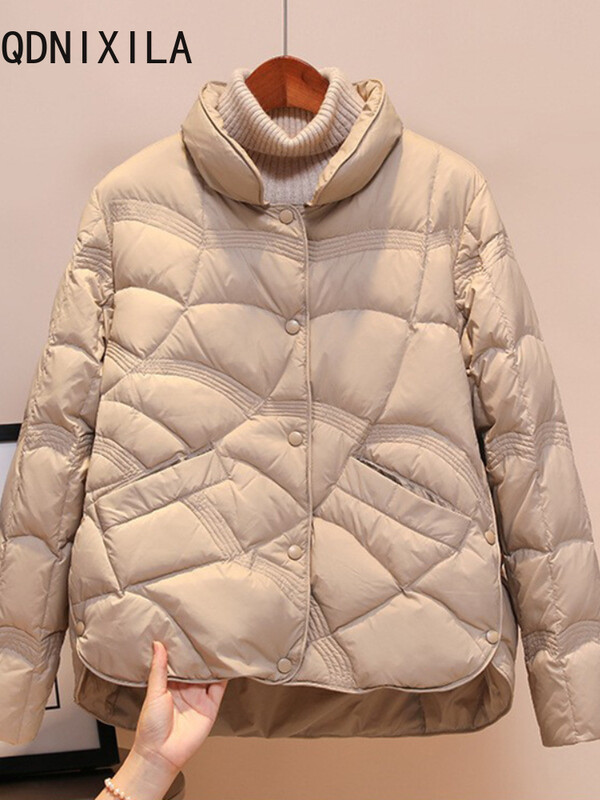 Naiste talvejope, pargid, soe krae tasku, väike puuvillased riided, mantel vaba aja pikkade varrukatega, uued lühikesed moemantlid