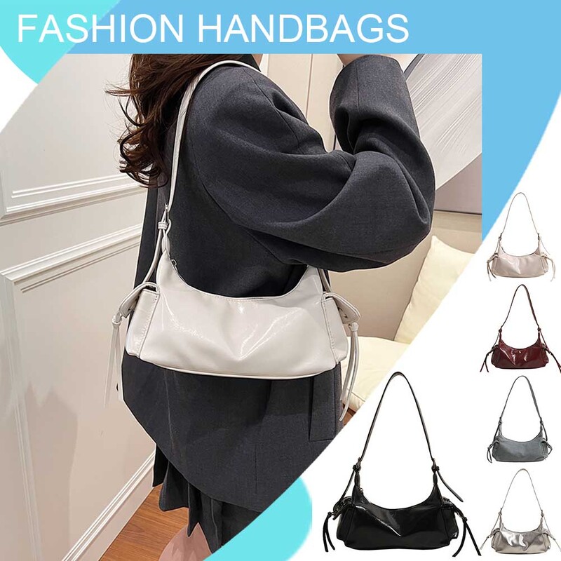 Punk Style Hobo käekotid PU nahast kaenlaaluste kott reguleeritava rihmaga siduriga käekott naistele tüdrukutele