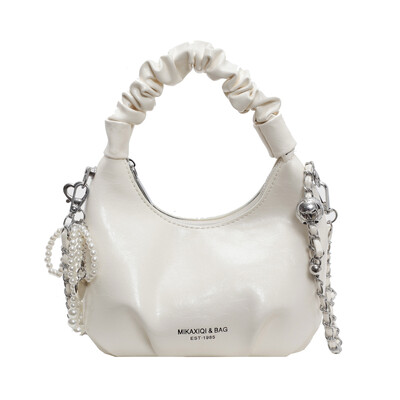 S LIJEVE STRANE Male pu kožne torbe preko ramena za žene 2024. Y2K modni torbica ispod pazuha na rame Ženske srebrne ručne torbice