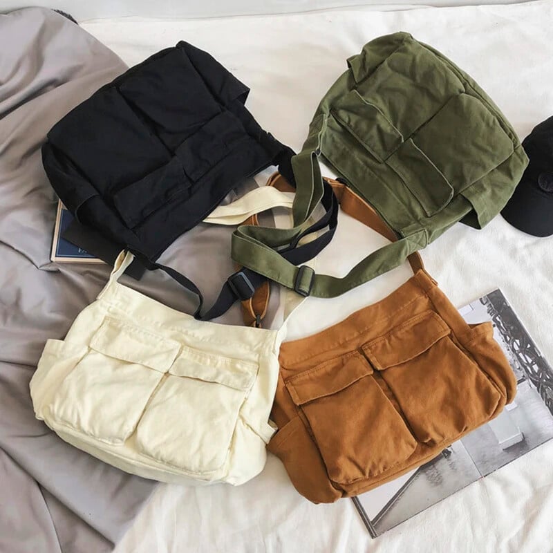 Γυναικείες σχολικές τσάντες αγγελιοφόρων για γυναίκες ώμου Γυναικεία τσάντα σχεδιαστών συμπαγής μεγάλης χωρητικότητας casual καμβάς γυναικείες τσάντες ώμου