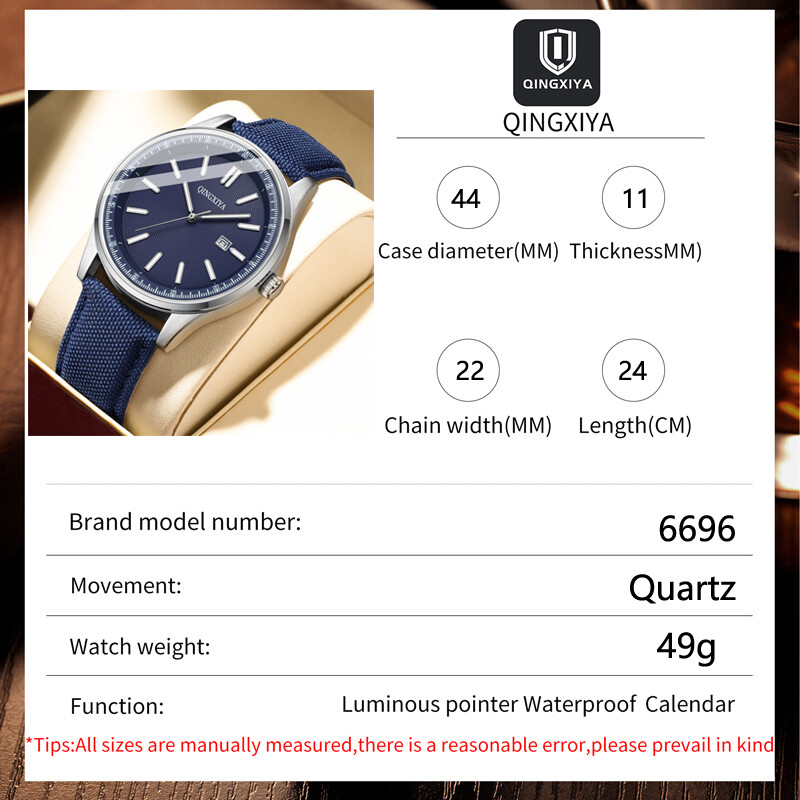 QINGXIYA sat marke Muški kožni sportski satovi Muški vojni kvarcni ručni sat Kronograf Muški sat Relogio Masculino