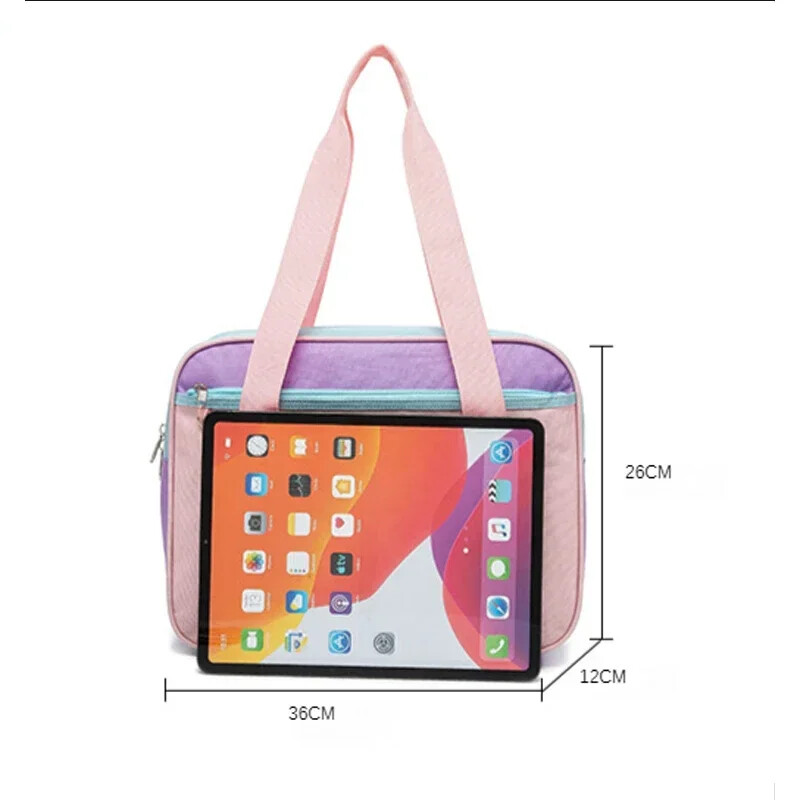 Ružičaste školske torbe na rame u japanskom elegantnom stilu za žene, djevojke, platnene torbe velikog kapaciteta, ležerne ručne torbe