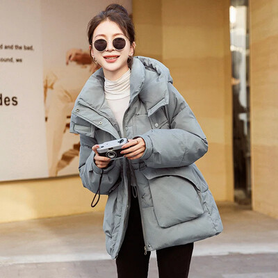 Γυναικεία ζώνη μέσης παχιά Parkas μακρύ μπουφάν με κουκούλα Sustans βαμβακερό τζάκετ Γυναικεία φθινοπωρινά και χειμωνιάτικα ζεστά ρούχα εξωτερικού χώρου