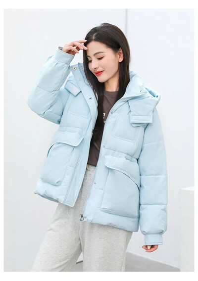 Γυναικεία ζώνη μέσης παχιά Parkas μακρύ μπουφάν με κουκούλα Sustans βαμβακερό τζάκετ Γυναικεία φθινοπωρινά και χειμωνιάτικα ζεστά ρούχα εξωτερικού χώρου