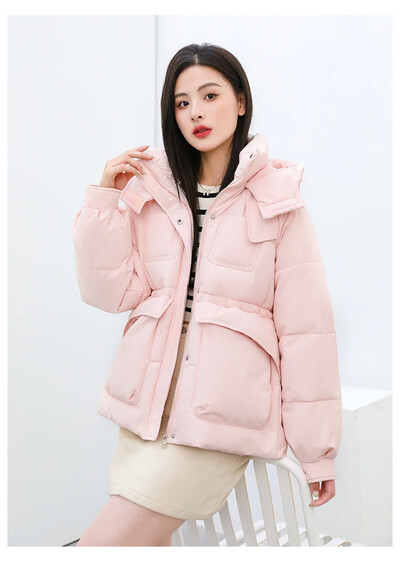 Γυναικεία ζώνη μέσης παχιά Parkas μακρύ μπουφάν με κουκούλα Sustans βαμβακερό τζάκετ Γυναικεία φθινοπωρινά και χειμωνιάτικα ζεστά ρούχα εξωτερικού χώρου