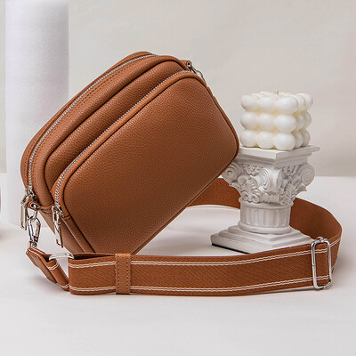 Ležerne ženske torbe na rame Ručne torbice sa širokim remenom Modna PU koža Ženska torba s preklopom Messenger torba preko ramena telefon Novčanik bolsa crna