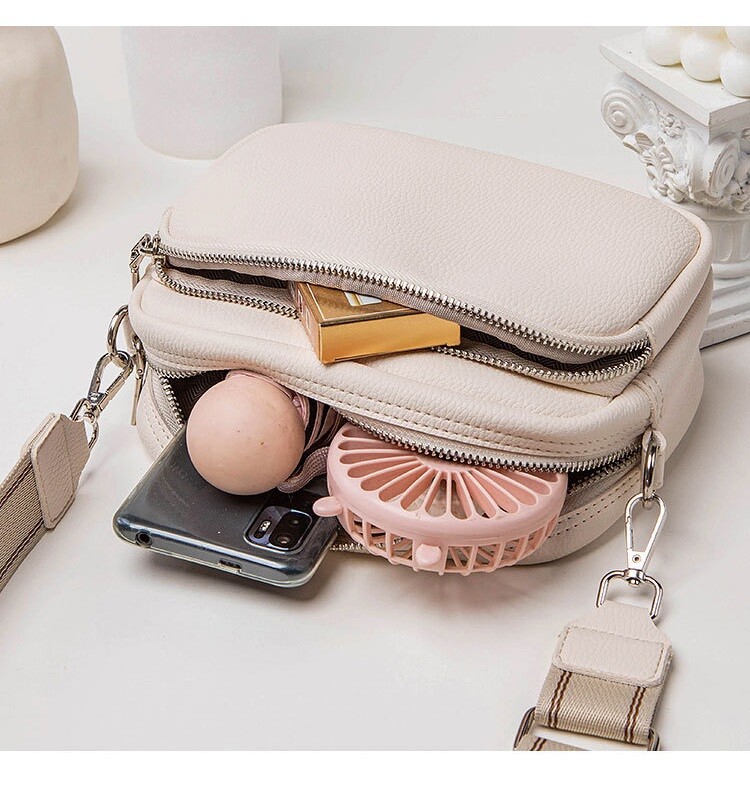 Ležerne ženske torbe na rame Ručne torbice sa širokim remenom Modna PU koža Ženska torba s preklopom Messenger torba preko ramena telefon Novčanik bolsa crna