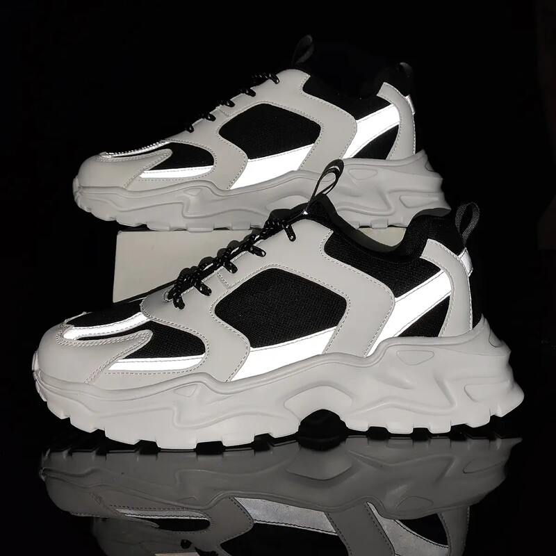 Ανδρικά υποστηρικτικά παπούτσια για τρέξιμο με μαξιλαράκια και ελαφριά αθλητικά παπούτσια για περπάτημα Αθλητικά παπούτσια μόδας αερόσακο