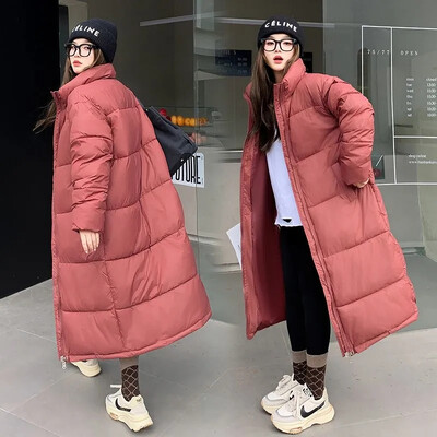 2024 New X-long Parkas Fashion Jachetă de iarnă femei Casual Gros Down Bumbac Puffer de iarnă Imbracaminte de imbracaminte calda matlasata rezistenta la vant