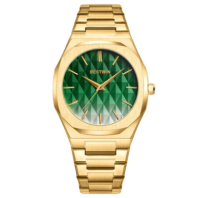 2024 Novi muški kvarcni satovi Zlatni vodootporni poslovni satovi od nehrđajućeg čelika za muškarce Sat Sportski sat Relogio Masculino