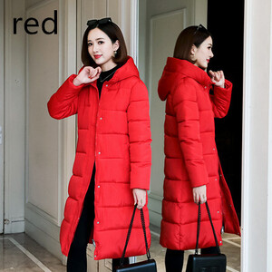 Nova zimska ženska puhasta jakna za 2024. Tanke parke s kapuljačom Topli deblji kaput Ležerna dugačka gornja odjeća podstavljena pamukom Ženske zimske jakne
