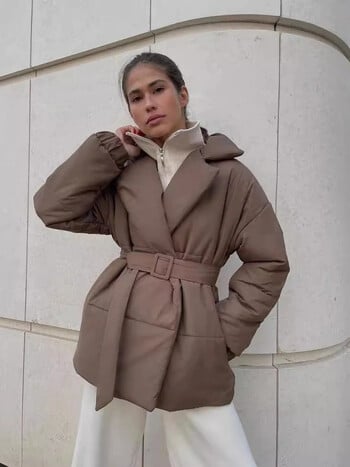 Γυναικείο βαμβακερό μπουφάν Bornladies Winter Loose Parkas Παλτό Vintage Bread Jacket Outwear Office Γυναικείο ζεστό καπιτονέ μπουφάν