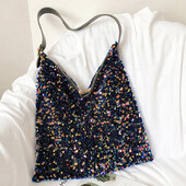 Modne torbe na rame velikog kapaciteta za žene Sjajne torbe sa šljokicama Ženske torbe za kupnju Pack bolsa feminina