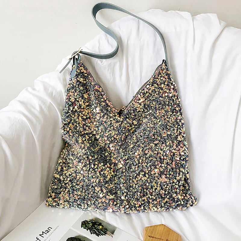 Modne torbe na rame velikog kapaciteta za žene Sjajne torbe sa šljokicama Ženske torbe za kupnju Pack bolsa feminina