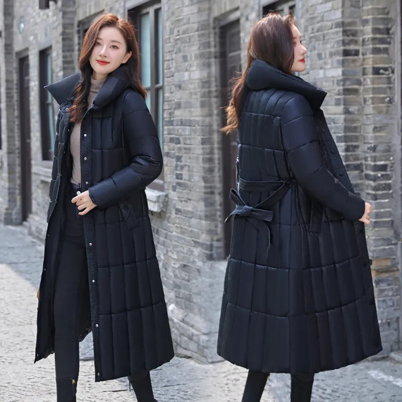 Zimska ženska jakna Kaput 2023 Nova duga parka Ženski pamučni kaput s donjim pamukom Debele tople jakne Vjetrootporne Ležerne studentske pufer kaput