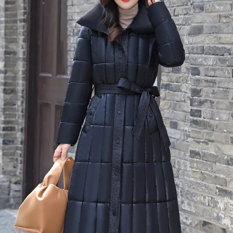 Zimska ženska jakna Kaput 2023 Nova duga parka Ženski pamučni kaput s donjim pamukom Debele tople jakne Vjetrootporne Ležerne studentske pufer kaput