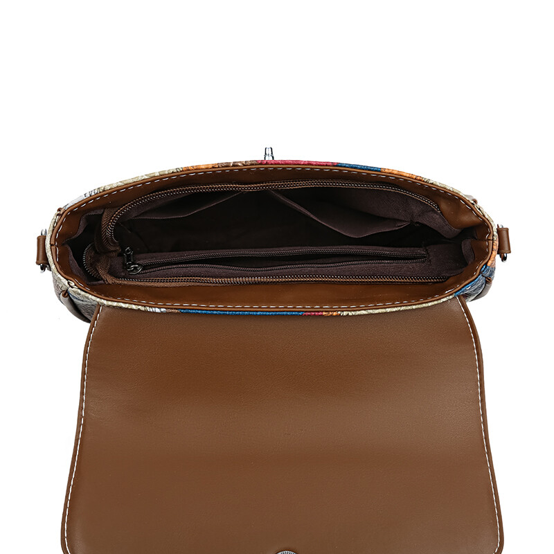 Ženska kurirska torba Nova jednobojna spojena nova trendi široka naramenica Mala četvrtasta torba Retro ležerna jednostavna torba preko ramena