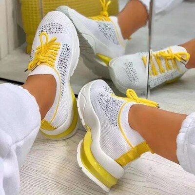 Pantofi de alergare pentru femei Pantofi sport cu absorbție a șocurilor în aer liber Pantofi de damă ușoare Pantofi de mers casual din plasă confortabil