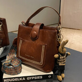 Modni trend kožna velika torba za žene 2024. Ženska jednostavna, velikog kapaciteta, vintage torba na rame Ručne torbe i torbice