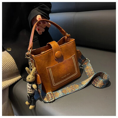 Modni trend kožna velika torba za žene 2024. Ženska jednostavna, velikog kapaciteta, vintage torba na rame Ručne torbe i torbice