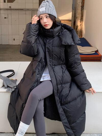 Υπερμεγέθη Πάρκα Γυναικεία Χειμώνα Ζεστό Μακρύ Παλτό Γυναικείο Κομψό Χοντρό Μπουφάν Γυναικεία Γυναικεία Φαρδιά Εξωτερικά Ενδύματα με κουκούλα