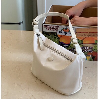 Kpop Vodootporna najlonska torba ispod pazuha za žensku torbicu, mala, ležerna, lagana, ženska torba na rame preko ramena torbice bolsa feminina roza