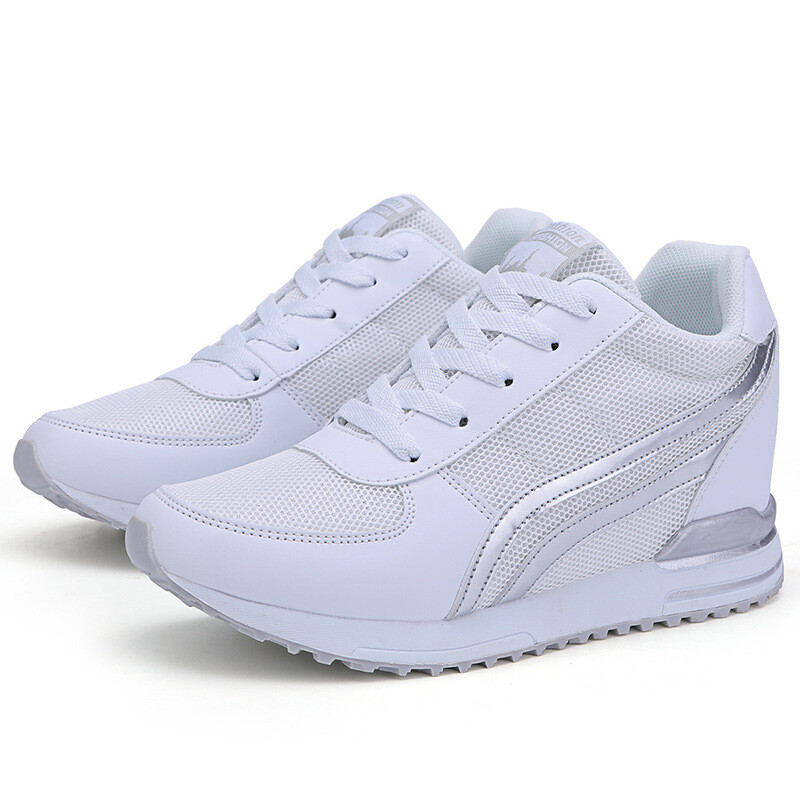 Tenisice na tanku petu sa skrivenim petama Ženske cipele na vezanje Prozračne proljetne ženske cipele Za vanjske aktivnosti Natikače za slobodno vrijeme Povećajte