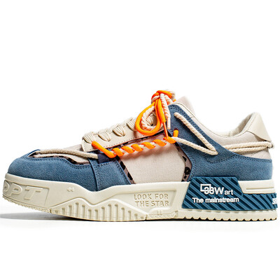 Meeste vulkaniseeritud jalanõud Mugavad hingavad rulajalatsid vabaaja platvormiga tossud Meeste tennised tennised