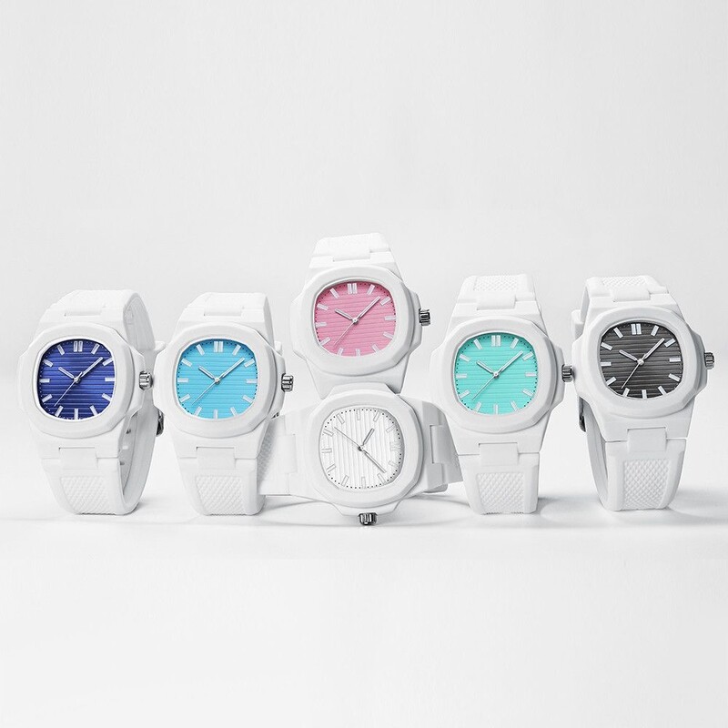 Ceas Bărbați Femei Orologio Clasic Cuplu Simplu Negru Alb Curea din Silicon Ceas Ceas de mână Cuarț Bărbat Bărbat Moda Ceas Damă