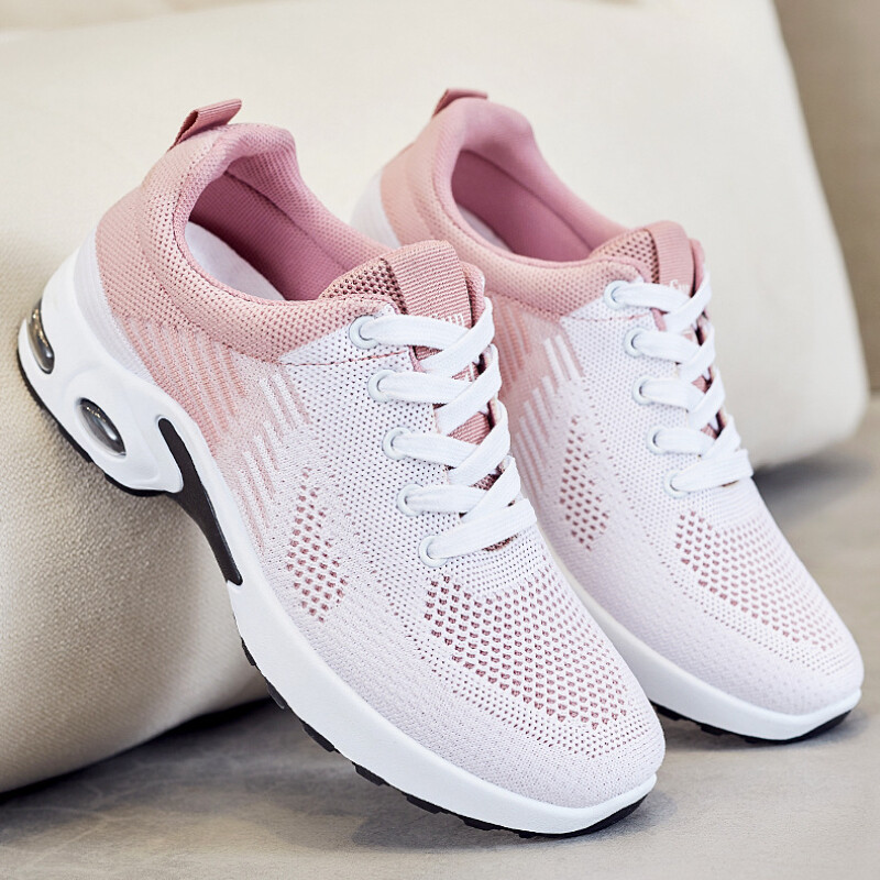 Trendovske sportske cipele 2024. Nova mrežasta prozračna obuća koja blokira boje Ležerne udobne protuklizne vulkanizirane cipele Tenisice s platformom