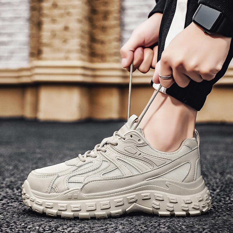 Meeste vabaajaspordijalatsid, hingavad välijooksujalatsid, kerged libisemisvastased üliõpilasjalatsid, pehme tallaga meeste spordijalatsid