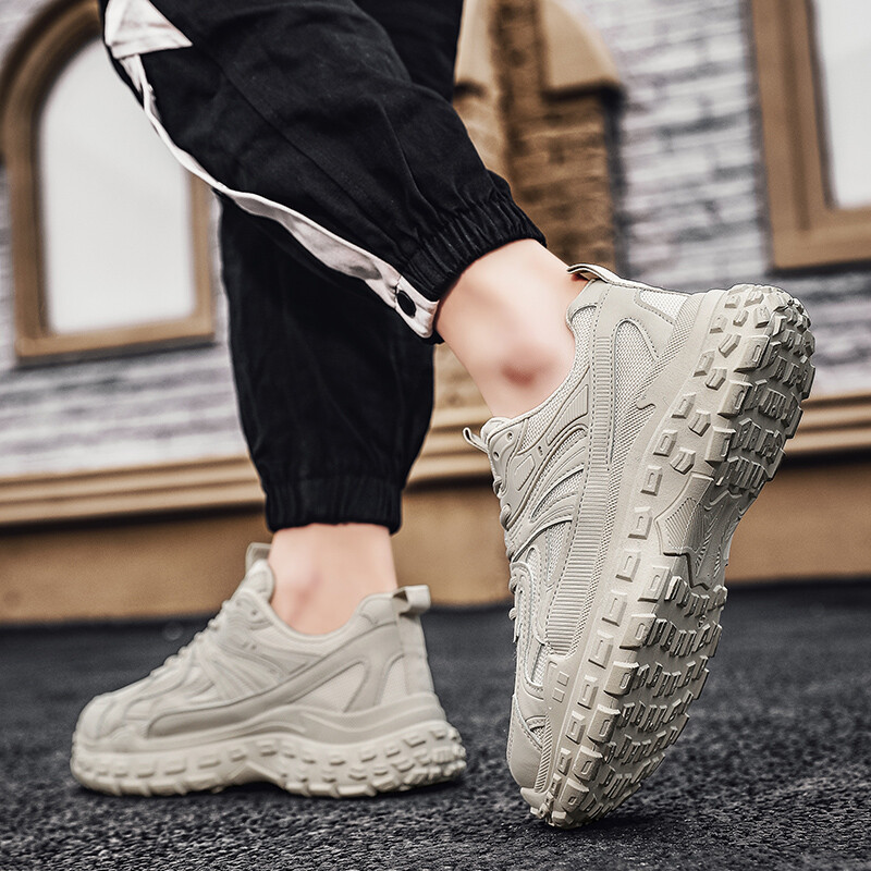 Meeste vabaajaspordijalatsid, hingavad välijooksujalatsid, kerged libisemisvastased üliõpilasjalatsid, pehme tallaga meeste spordijalatsid