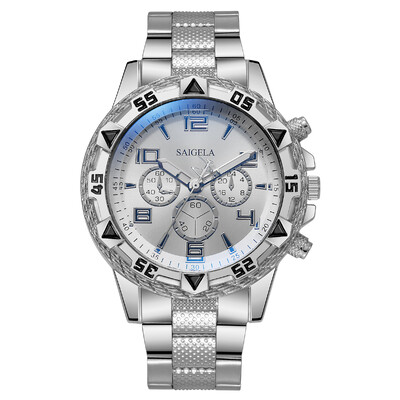 Muški poslovni satovi Modni muški kvarcni sat s trakom od nehrđajućeg čelika