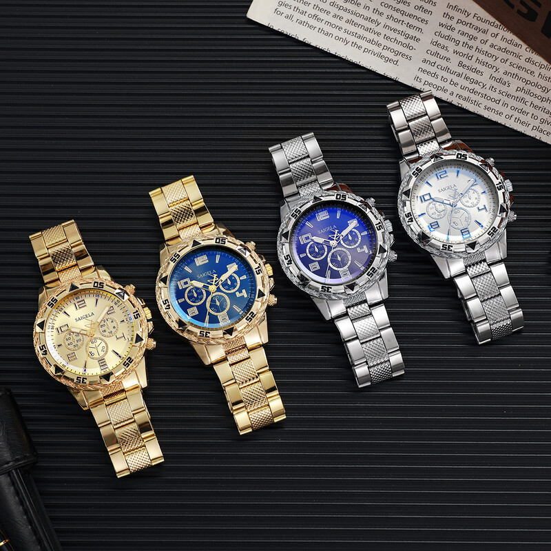 Muški poslovni satovi Modni muški kvarcni sat s trakom od nehrđajućeg čelika