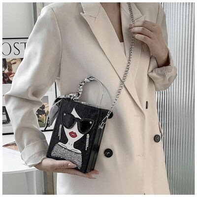 Modna osobnost naočale Beauty Girl torba na rame Modna kićanka Prety ženska torba preko ramena