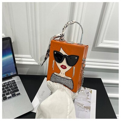 Modna osobnost naočale Beauty Girl torba na rame Modna kićanka Prety ženska torba preko ramena