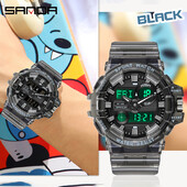 SANDA Vrhunska marka G style muški satovi Sportski vojni kvarcni sat za muškarce LED digitalni sat Vodootporni sat Relogio Masculino