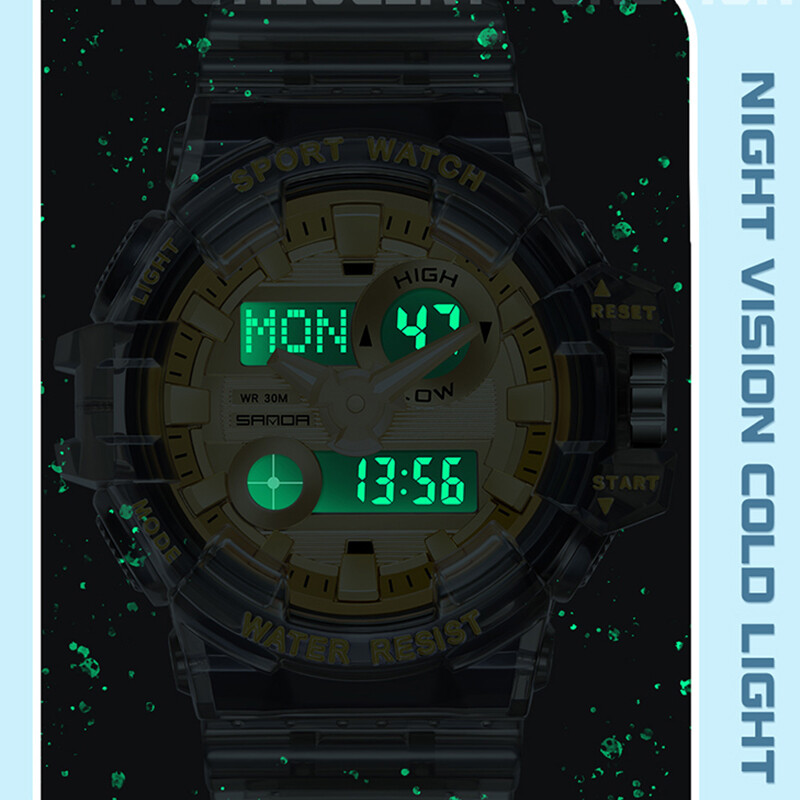 SANDA Vrhunska marka G style muški satovi Sportski vojni kvarcni sat za muškarce LED digitalni sat Vodootporni sat Relogio Masculino