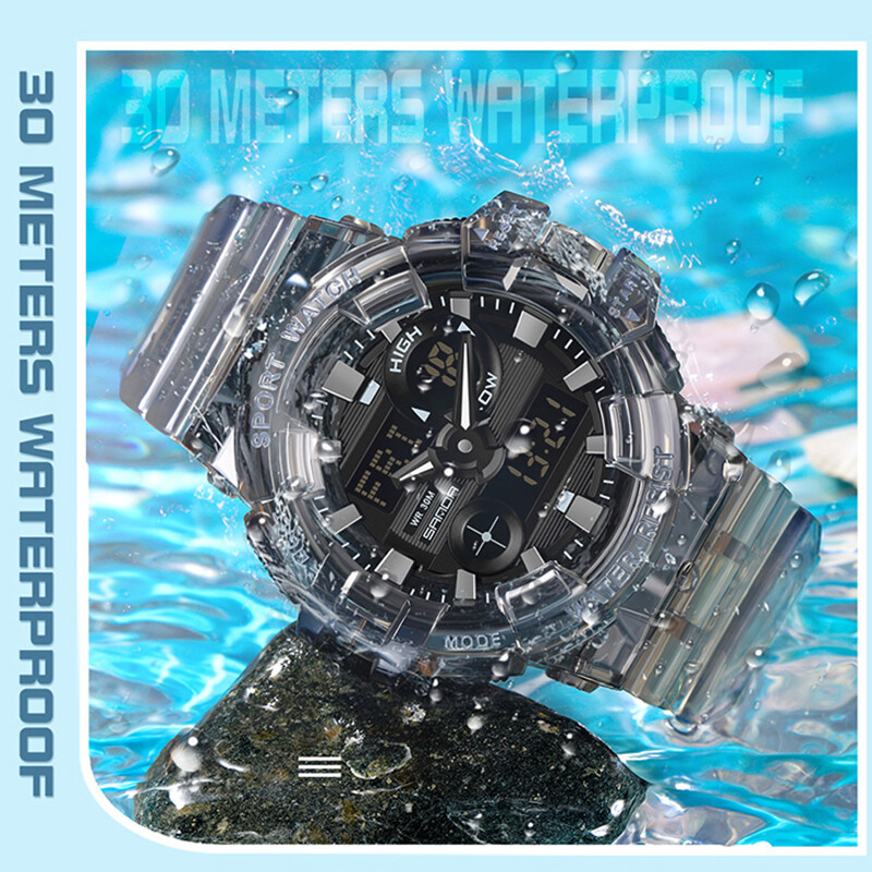 SANDA Vrhunska marka G style muški satovi Sportski vojni kvarcni sat za muškarce LED digitalni sat Vodootporni sat Relogio Masculino