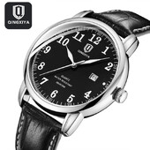 QINGXIYA Fashion Date kvarcni muški satovi vrhunske marke, luksuzni kožni remen, muški sat, sportski muški sat Hodinky Relogio Masculino